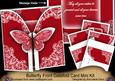 Red Butterfly All Wishes 3D Gatefold Butterfly Mkit