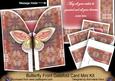 Pink Metallic Butterfly Wishes 3D Gatefold Butterfly Mkit