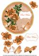 Borange Wild Rose Best Wishes 7in Circle Decoupage Topper