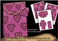 Cerise Heart Gift Bag Mini Kit with Gift Card & Envelope