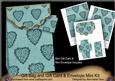 Teal Heart Gift Bag Mini Kit with Gift Card & Envelope