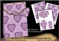 Lilac Heart Gift Bag Mini Kit with Gift Card & Envelope
