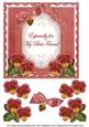 Red Pansy Best Friend Fancy 7in Decoupage Topper