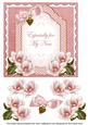 Pink Magnolia for My Nan Fancy 7in Decoupage Topper
