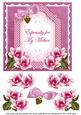 Cerise Magnolia for My Mother Fancy 7in Decoupage Topper