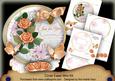 Peach Rose Just for You Circle Easel Card Mini Kit