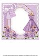 Lilac Dress Stylish Birthday 8in Insert Panel