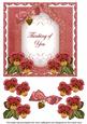 Dred Pansy Thinking of You Fancy 7in Decoupage Topper