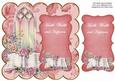 Pink Glory Window Health Wealth Happiness 8in Scallop Topper