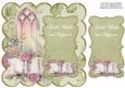 Olive Glorywindow Health Wealth Happiness 8in Scallop Topper
