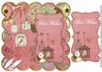 Pink Birdcage Best Wishes 8in Scallop Topper