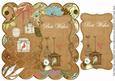 Vintage Tea Birdcage Best Wishes 8in Scallop Topper