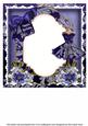 Blue Lace Dress Happy Birthday 8in Insert Panel