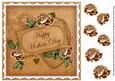 Vintage Tea Roses Mothers Day Vintage 8in Decoupage Topper