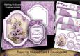 Purple Pansies Happy Mothers Day Fancy Stand Up Kit