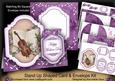 Purple Violin Happy Mothers Day Fancy Stand Up Kit