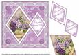 Lilac Flowers Special Day 7in Double Diamond Topper