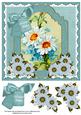 Teal Daisies Belated Wishes Floral 8inch Step by Step