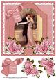 Dancing Couple Belated Wishes Floral 8inch Step by Step