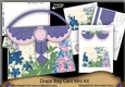 Blue Flowers Just for You Drape Bag Card Mini Kit