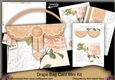 Peach Roses Just for You Drape Bag Card Mini Kit
