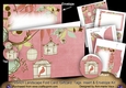 Birdcage Pink 7x5inch Landscape Card & Envelope Mini Kit