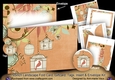 Birdcage BOrange 7x5inch Landscape Card & Envelope Mini Kit