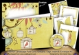 Birdcage Lemon 7x5inch Landscape Card & Envelope Mini Kit