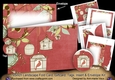 Birdcage Red 7x5inch Landscape Card & Envelope Mini Kit