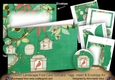 Birdcage Green 7x5inch Landscape Card & Envelope Mini Kit
