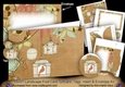 Birdcage Vintage Tea 7x5inch Landscape Card & Envelope Mini Kit