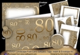 Gold Lace 80 Landscape 7x5inch Card & Envelope Mini Kit