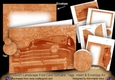 Burnt Orange Vintage Car 7x5inch Landscape Card & Envelope Mini Kit