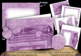 Lilac Vintage Car 7x5inch Landscape Card & Envelope Mini Kit