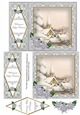 Ice Church Happy Christmas 7x5inch Diamond Lace Step by Step