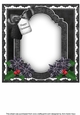 Black Stream Happy Christmas 8x8inch Fancy Insert Panel
