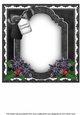 Black Stream Seasons Greetings 8x8inch Fancy Insert Panel