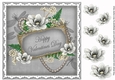 Silver Magnolia Happy Valentines Day 8in Step by Step Topper