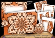 Mosaic Orange Landscape 7x5inch Card & Envelope Mini Kit