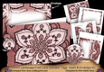 Mosaic Dusky Pink Landscape 7x5inch Card & Envelope Mini Kit