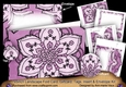 Mosaic Lilac Landscape 7x5inch Card & Envelope Mini Kit