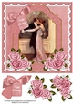 Dancing Couple Happy Birthday Floral 8inch Step by Step