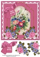Pink Wildflowers Happy Birthday Floral 8inch Step by Step