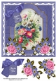 Blue Wildflowers Just for You Floral 8inch Step by Step