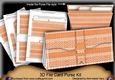 Christmas Jumper Burnt Orange 3D File Purse Mini Kit