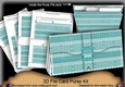 Christmas Jumper Dusky Teal 3D File Purse Mini Kit