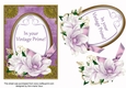 Lilac In Vintage Prime Magnolia 7x5in Oval Decoupage Topper