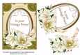 Cream In Vintage Prime Magnolia 7x5in Oval Decoupage Topper