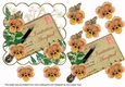 Burnt Orange Pansy Invitation Accepted Ink Saver 6in Decoupage Step by Step