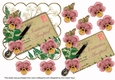 Dusky Red Pansy Invitation Accepted Ink Saver 6in Decoupage Step by Step